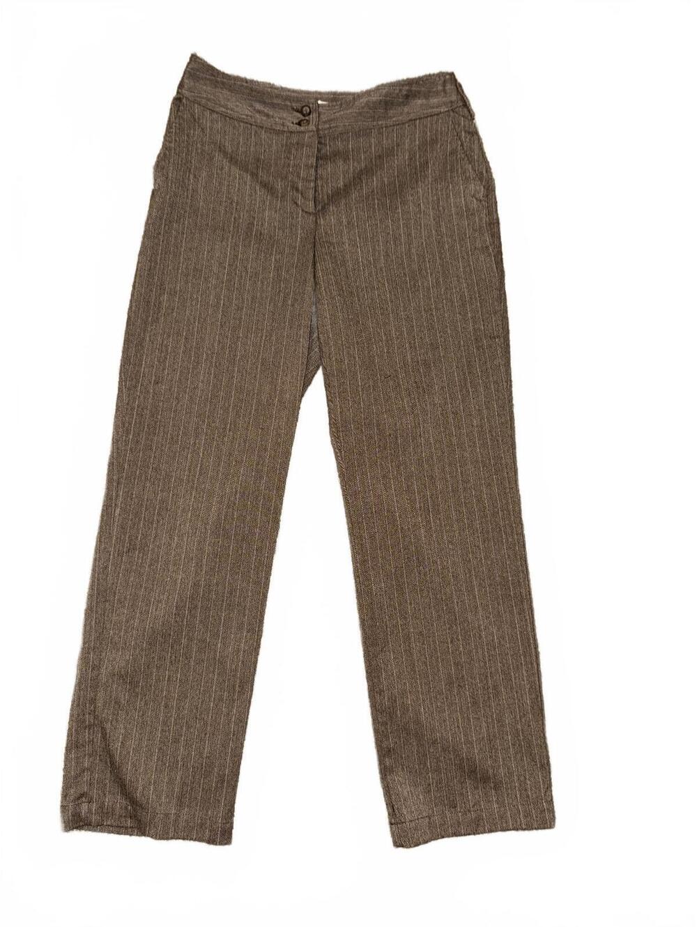 Women’s Christopher & Banks brown pinstripe trousers Size 4